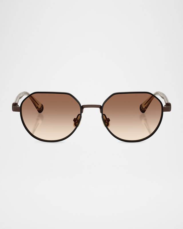 BC1007T Round Titanium Sunglasses